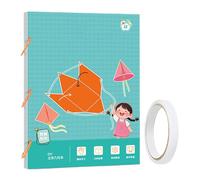 Libro Di Apprendimento Della Geometria - Libro Di Apprendimento Con Stringa Pull | Modelli Geometrici Con Corda Intrecciata | Giocattolo Con Solidi 9/12/15 | Giocattoli Educativi Pensiero Spaziale Per