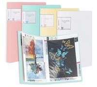 Libro di archiviazione per accessori di pittura di diamanti artificiali in formato A3/A4, grande libro di presentazione per l'archiviazione dell'arte di diamanti con 30 pagine, portafoglio per l'arte 