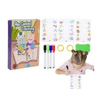 Libro di attività con controllo della penna per bambini, quaderno per esercizi per bambini, quaderno da disegno per allenamento con il controllo della penna | Scrittura libro di esercizi, impugnature