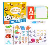 Libro di attività di adesivi per i più piccoli, Libri di adesivi per il,Libro di adesivi animati in bambini riutilizzabili - Giocattoli di apprendimento ed educazione, giocattoli da viaggio s
