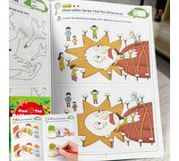 Libro di Attività Differenze Nascoste: Interattivo per Ricerca, Allenamento 'Attenzione, , Educazione Interattiva, Attività in Classe, Materiale Scolastico, Regalo per e Natale | Educativo