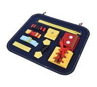 Libro di attività per Bambini, Board Busy Busy Board Sensory Toys Educational Sensory, Baby Activity, Intelligence Development Toy con Soft Wool Knit for Parent Child Communication (A)