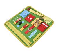 Libro di attività per Bambini, Board Busy Busy Board Sensory Toys Educational Sensory, Baby Activity, Intelligence Development Toy con Soft Wool Knit for Parent Child Communication (B)