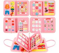 Libro di attività per bambini Soft Montessori, libro tranquillo per educazione di viaggio, abilità motorie fini, giocattolo per ragazze, ragazzi, bambini