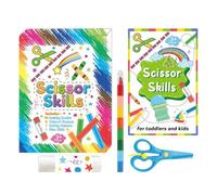 Libro Di Attività Per Tagliare E Incollare, Quaderno Di Esercizi Per Tagliare, Progetti Creativi Con La Carta, Set Per L'apprendimento Delle Abilità Con Le , Giochi Artigianali In Età Prescolar