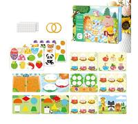 Libro Di Attività Prescolari | Giocattolo Educativo Cognitivo - Libro Sensoriale Di Apprendimento | Per Di Gioco Al Coperto, Bambini Da 1 A 5 Anni, Famiglia, Intrattenimento A Casa E