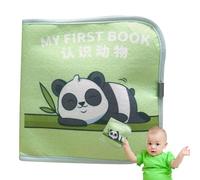 Libro di attività sensoriali, libro tranquillo e occupato | Libro di attività in tessuto, Libro di cartoni animati creativi, attività di apprendimento prescolare, giocattoli sensoriali educativi