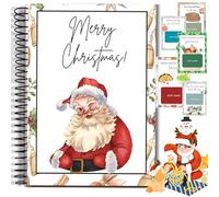 Libro di biglietti regalo di Natale, libri di carte regalo, sorprese su ogni pagina, rilegatura a spirale fai da te, porta biglietti di auguri per scuola e ufficio (#B)