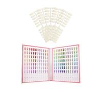 Libro di campionamento per unghie - 29x21,5 cm/11.42x8.46 pollici - smalto per unghie | SEMPLICE DISPLAY LOOK, Portable 216 Colori Professional Show Chart - Stazioni di styling femminile di stoccaggio