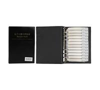 Libro di campioni di condensatori della serie 0805, kit di componenti elettronici con 92 tipi, libro di plastica per la conservazione destinato a ingegneri e hobbisti, compatto e p