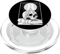 Libro di candele a forma di teschio, rituale, gotico, occulto PopSockets PopGrip per MagSafe