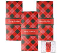 Libro di carte regalo di Natale, porta carte regalo fatto a mano, porta carte regalo fai da te personalizzato per familiari, amici e colleghi - 3 pezzi