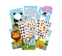 Libro di con facce buffe, Libro di attività con per animali, Vestito da principessa dei dinosauri, Giocattoli educativi fai-da-te, Libri di riutilizzabili dei cartoni animati,