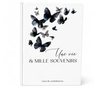 Libro di condoglianze - Libro degli ospiti Omaggio Lutto Oseco (farfalle)