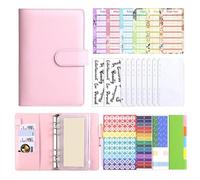 Libro di controllo del budget, organizer settimanale per denaro e diario, in pelle PU, pianificatore di budget e organizzatore di fatture, per viaggi, ufficio, casa, pagamento in contanti per Hom