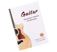 Libro di corsi di chitarra con schemi di accordi esercizi ritmici e lezioni video online texture carta adatto per adulti principianti tecniche di chitarra folk libro