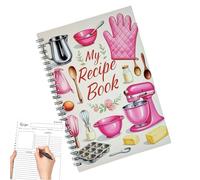 Libro di cucina vuoto, quaderno di ricette a , libro di cucina vuoto scritto a mano, diario di cucina per principianti, preparazione giornaliera dei pasti, cottura al forno, viaggi, compleanno