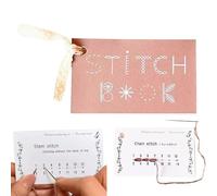 Libro di cucito creativo, libro di cucito da viaggio per ricamo,Manuali per principianti Libro per abilità di ricamo | Migliora le tue abilità di cucito Set di biglietti da cucito fatti a mano per gli