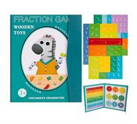 Libro di dimostrazione delle frazioni magnetiche per l'apprendimento dei bambini, 2025 NUOVO set di manipolazioni matematiche con piastrelle e magneti, giochi educativi di frazioni per elementari