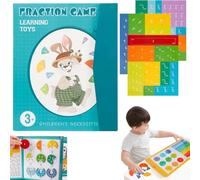 Libro di dimostrazione delle frazioni magnetiche, set di aiuti per l'insegnamento della matematica con piastrelle e magneti, set di blocchi per l'apprendimento delle frazioni, frazione educativa