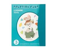 Libro di dimostrazione magnetica delle frazioni - Puzzle magnetici di apprendimento delle frazioni matematiche - manipolabili per aula elementare e insegnamento