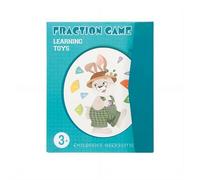 Libro di dimostrazione magnetico per l'apprendimento, set di manipolazioni matematiche con piastrelle di frazioni e cerchi di frazioni, puzzle educativo per manipolazioni di frazione matematica per