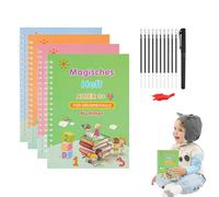 Libro di esercizi di scrittura riutilizzabile - Libro di lavoro magico e riscrivibile per l'apprendimento delle lettere 'alfabeto, taccuino per l'allenamento della scrittura a mano, per bambini