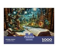 Libro di Fiabe Magiche Puzzle 1000 Pezzi Cartaceo per Adulti Foresta Incantata Notturna Gioco di Puzzle 1000 Pezzi Relax Decorazione Regalo 70x50cm/1000pcs 70x50cm/1000pcs