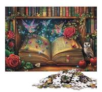 Libro di fiabe magiche Puzzle Adulto Puzzle in Legno 300 Pezzi Per Gioco Familiare Decorazione Interna Unica Divertimento Gioco Regalo Per Amore E Amico Stress Relief 300pcs (40x28cm)