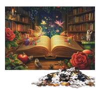 Libro di fiabe magiche Puzzle in Legno 1000 Pezzi Adulto Decorazione Interna Unica Per Gioco Familiare Regalo Per Amore E Amico Divertimento Gioco Stress Relief 1000pcs (75x50cm)