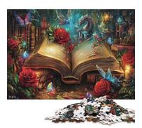 Libro di fiabe magiche Puzzle in Legnos 500 Pezzi Puzzle Adulto Per Gioco Familiare Regalo Per Amore E Amico Gioco Education Decorazione Interna Unica Stress Relief Toy 500pcs (52x38cm)