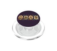 Libro di fiabe vintage con rane natalizie Cottagecore PopSockets PopGrip per MagSafe