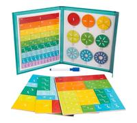 Libro Di Frazioni Magnetiche,Set Master STEM Matematica | Manipolatori Magnetici di Frazioni per l'insegnamento STIM Matematica,Destinato Aux, Studenti E Scuole Primarie