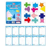 Libro Di Geometria | Libro Didattico 3D Con Cordini Per Apprendere Geometria - Giocattolo Didattico 3D Cordino Per Insegnare Volumi Superfici Aree a Bambini 5-12 Anni