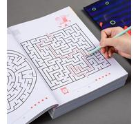 Libro di giochi con labirinti per bambini da 32 pagine per l'allenamento della concentrazione degli studenti, lo sviluppo dell'intelligenza, i giocattoli per la prima educazione e i bambini