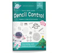 Libro di gioco per il controllo della matita e la lettura per bambini, traccia, disegna e impara attività per le abilità di pre-scrittura e la pratica della motricità fine Abilità di pre-scritturaCart