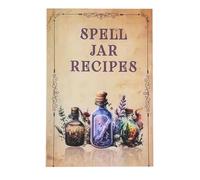 Libro di Incantesimi di streghe, Libro di Jar Sort - Libro di Incantesimi di stampa Chiara con 61 Pagine per Nuove Streghe - Forniture e Strumenti per Gli appassionati dei principianti