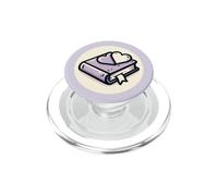 Libro di lavanda con un segnalibro a cuore per gli amanti dei libri PopSockets PopGrip per MagSafe