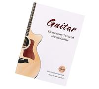 Libro di lavoro completo per insegnare alla chitarra, tecniche, esercizi per principianti, tutorial di canzoni, note musicali e supporto video, libro didattico portatile