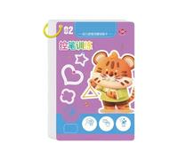 Libro di lavoro magico per bambini Libro di lavoro per il controllo della penna Riutilizzabile Libro di calligrafia per apprendimento domestico Scrittura per bambini Disegno Libri illustrativi