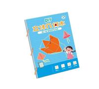 Libro di lavoro per bambini Mani sulla geometria Set di ingegneria di carta interattiva Pratica di visualizzazione regionale Bambole matematiche educative per bambini