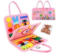 Libro di lavoro prescolare, raccoglitore colorato in feltro, pagine di apprendimento abbinate con chiusura in , giocattolo educativo leggero e portatile, set di abilità motorie, per la pratica delle