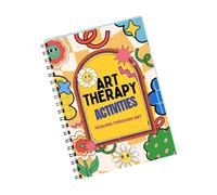 Libro di lavoro terapeutico per la salute mentale, rilegatura a doppia spirale, diario di pensiero, pianificatore di benessere, libro di attività per il benessere emotivo, planner artistico