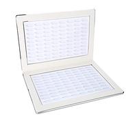 Libro di nail art , display per smalto per unghie Tabella dei colori per unghie Scheda dei colori del gel per unghie Grande capacità Multiuso per l'uso del salone di bellezza per la scuola(oro)