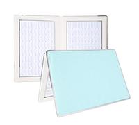 Libro di nail art , display per smalto per unghie Tabella dei colori per unghie Scheda dei colori del gel per unghie Grande capacità Multiuso per l'uso del salone di bellezza per la scuola(blu)