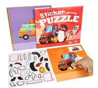 Libro di Pittura con Adesivi per Bambini Educativo per il Primo | Adesivi Numerati Libro Attività Bambini per Bambini Maschi e Femmine Viaggio in Auto Casa