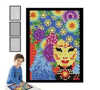 Libro di pittura divertente - Kit colore per numero con matite ad ad asciugatura rapida | Libro di apprendimento del disegno su entrambi i lati per adulti e bambini, attività di