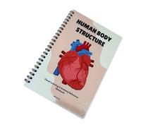 Libro di pratica di anatomia per studenti che copre muscoli, organi e sistemi scheletrici per migliorare la comprensione del libro di anatomia visiva