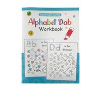 Libro di pratica di scrittura di lettere - A4 Workbook di alfabeto inglese, guida alla traccia interattiva, fogli di attività educativa divertente, strumento di miglioramento della calligrafia per bam