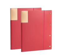 Libro di presentazione A3 Raccoglitore portfolio da 40 tasche con maniche trasparenti 2 pezzi Multicolor(Red)